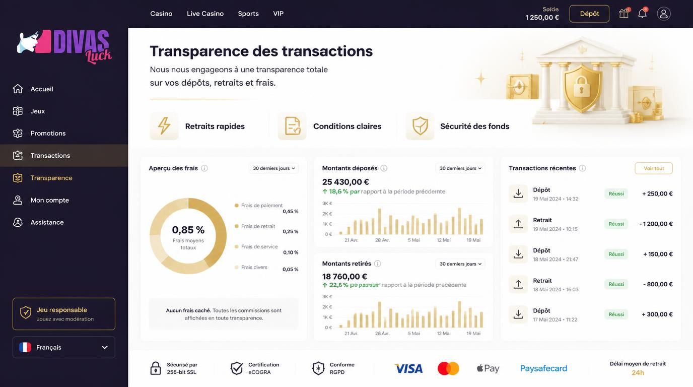 Un écran montrant les conditions de paiement claires et la sécurité des fonds