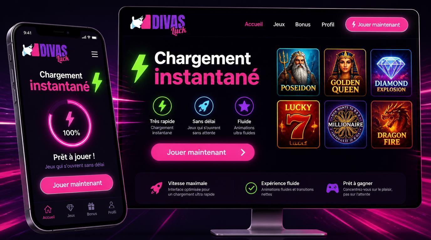 Temps de chargement quasi immédiat sur mobile et PC